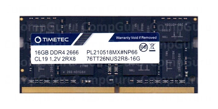 TIMETEC DDR4-2666MHz 16GB SODIMM 動作確認済 Оперативна пам'ять для ноутбука Timetec DDR4 16GB 2666MHz SO-DIMM