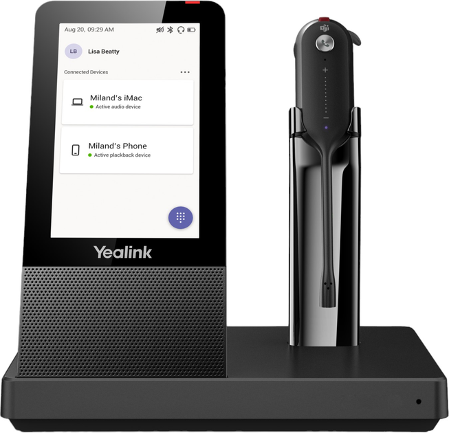 Bluetooth-гарнітура Yealink WH67 UC DECT Black (1308041) - зображення 2