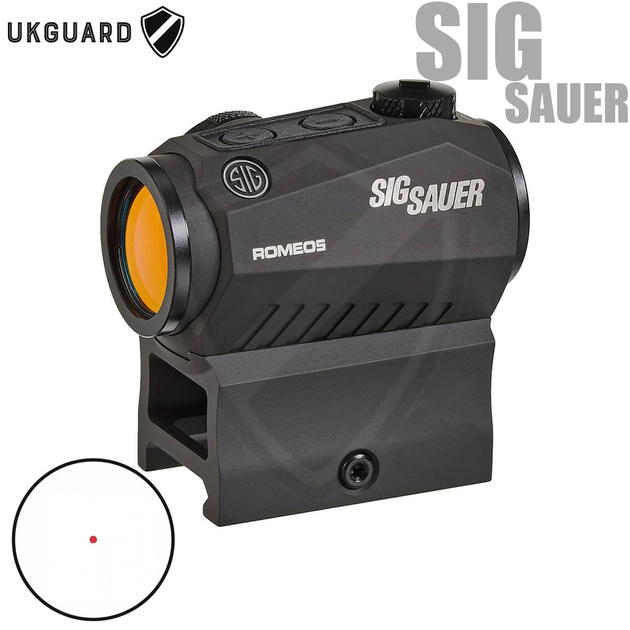 Коліматорний приціл Sig Sauer Optics Romeo 5 1x20mm Compact 2 MOA Red Dot - зображення 1