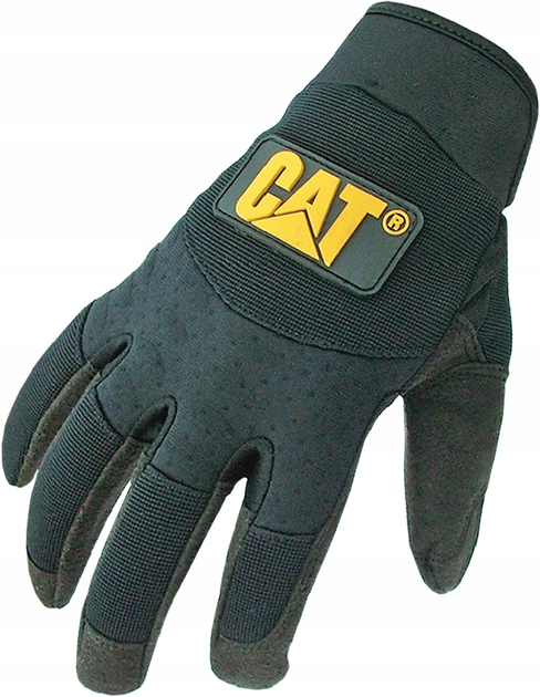 Захисні рукавички CAT міцний спандекс M чорні (4895171749799) - зображення 1