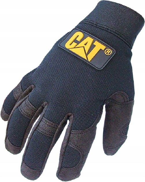Rękawice ochronne CAT wytrzymały strech-spandex M czarne (4895171749881) - obraz 1