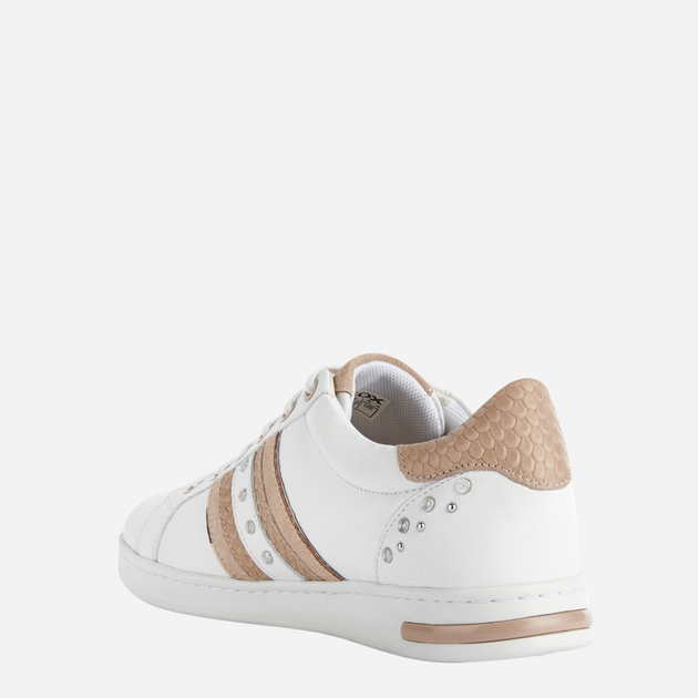 Sneakersy damskie Geox D151BA08541-C1Z5Q 40 26 cm Biały/Beżowy (8050036517333) - obraz 3