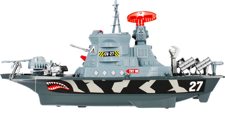 Okręt wojenny Mega Creative Military Base z figurkami i akcesoriami (5908275187493) - obraz 2