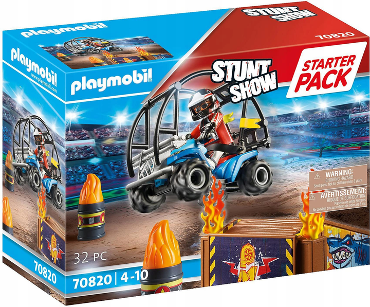 Klocki Playmobil Starter Pack Stunt Show Quad z rampą ogniową (4008789708205) - obraz 1