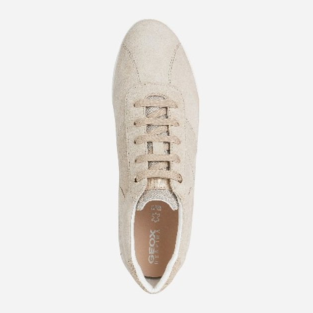 Sneakersy damskie Geox D25H5B022Z0-CH65F 39 25.4 cm Jasnobeżowe (8050036521231) - obraz 4