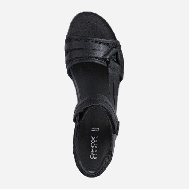 Жіночі сандалі Geox D25R6B0BC14-C9999 38 24.7 см Чорні (8050036474988) - зображення 4