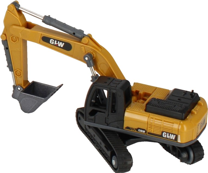 Zestaw maszyn budowlanych Mega Creative GLW Engineering Alloy Truck Koparka + Wózek widłowy z funkcją dźwigu z akcesoriami (5908275187745) - obraz 4