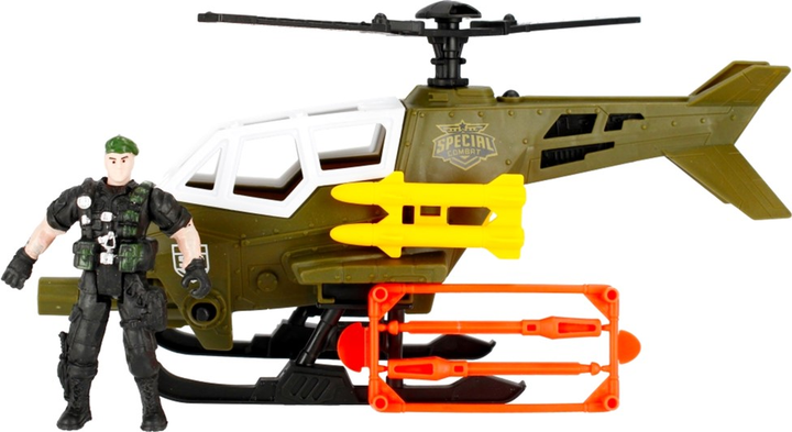 Helikopter wojskowy Mega Creative Special Combat z figurką (5908275182214) - obraz 2