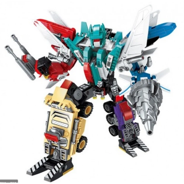 Конструктор Qman 1412 Трансформер 6в1, 498 деталей, набор 6 шт. - изображение 2