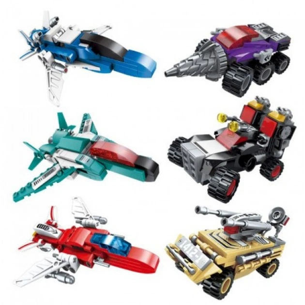 Конструктор Qman 1412 Трансформер 6в1, 498 деталей, набор 6 шт. - изображение 3