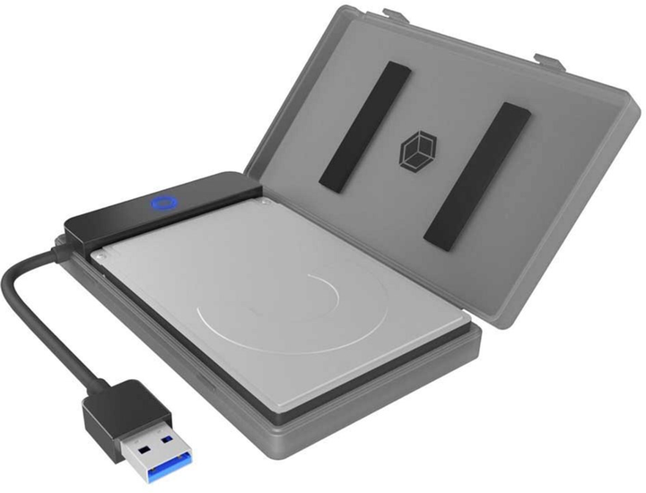 Obudowa zewnętrzna ICY BOX dla SSD/HDD 2.5" SATA Grey (IB-AC603b-U3) - obraz 3