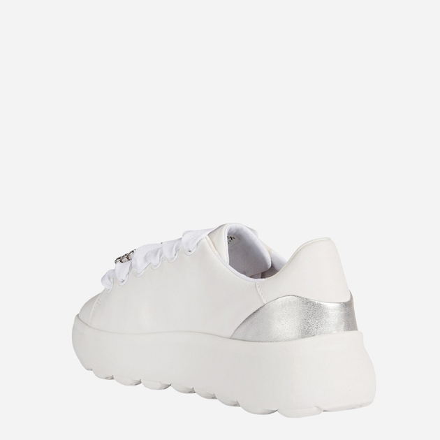 Sneakersy damskie Geox D35TCA085Y2-C0007 40 26 cm Biały/Srebny (8056206114630) - obraz 3