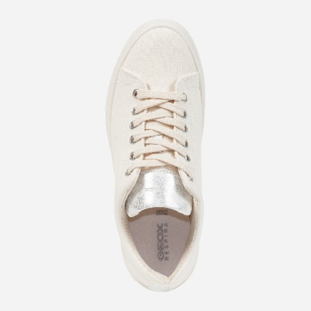 Sneakersy damskie Geox D35VWA01054-C1002 36 23.4 cm Białe (8056206201552) - obraz 4