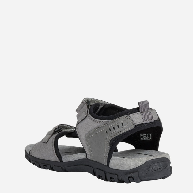 Sandały męskie sportowe Geox U4224A0AU54-C1006 46 30.6 cm Szare (8054730480528) - obraz 3