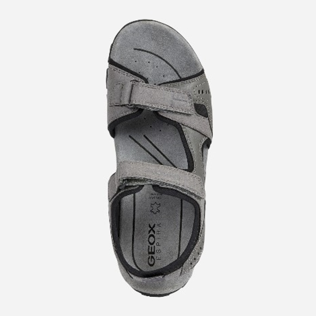 Sandały męskie sportowe Geox U4224A0AU54-C1006 46 30.6 cm Szare (8054730480528) - obraz 4