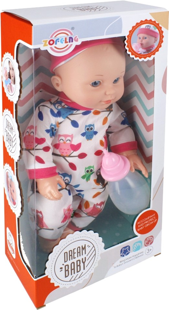 Lalka bobas ZOFELNG Dream Baby w kombinezonie i czapce 30 cm (5904335896541) - obraz 2