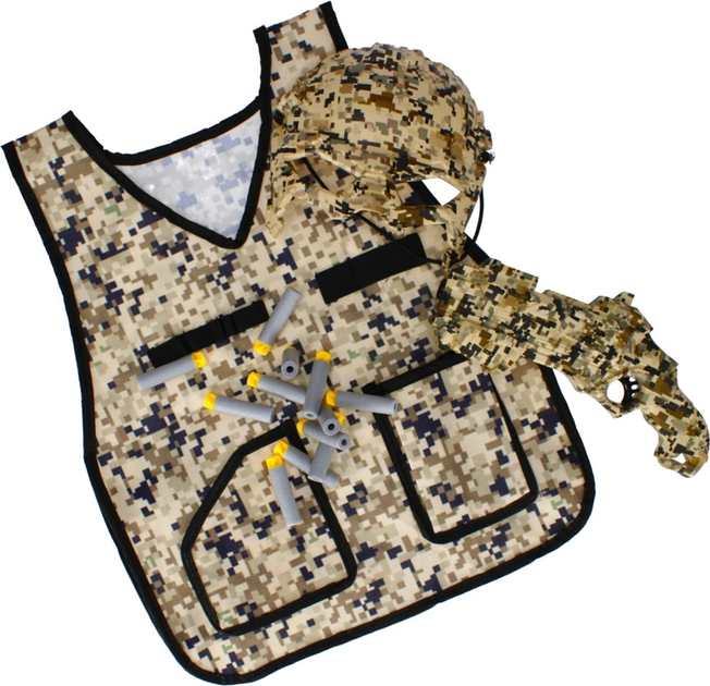 Ігровий військовий набір Mega Creative Military Series 482729 Camouflage with Accessories 15 предметів (5908275179658) - зображення 7