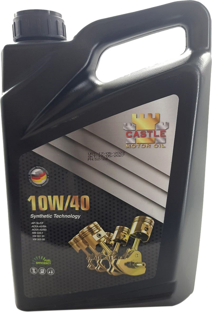 Моторное масло Castle Motor Oils API SL/CF-4 10W-40 4 л (8682754980559 ...
