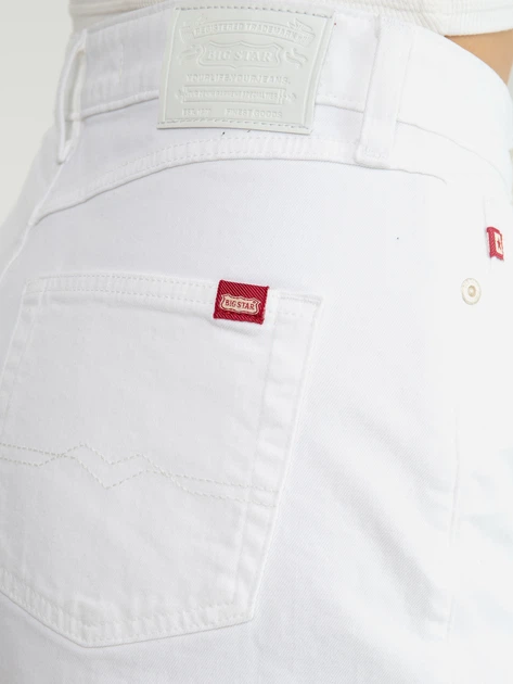 Spodenki damskie jeansowe Big Star Authentic Girl W30 Białe (5900714718411) - obraz 6