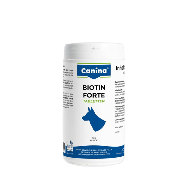 Вітамінний комплекс Canina Biotin Forte Tabletten для собак Біотин інтенсивний курс для шерсті 700 г 210 табл. - Фото 4 Вітамінний комплекс Canina Biotin Forte Tabletten для собак Біотин інтенсивний курс для шерсті 700 г 210 табл. - изображение 4