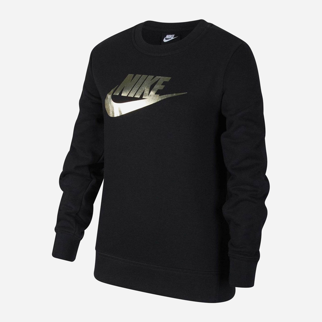 Bluza bez kaptura dziewczęca Nike Nsw Shine Ft Crew Q5 CU8518-010 137-147 cm Czarna (194498728314) - obraz 1