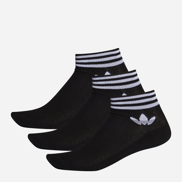 Zestaw skarpetek męskich bawełnianych Adidas TREF ANK SCK HC EE1151 43-46 3-pack Czarny (4061619042580) - obraz 1