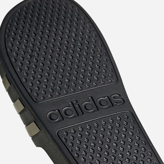 Чоловічі шльопанці для пляжу Adidas Adilette Aqua EG1758 48.5 Чорні з золотистим (4062051398037) - зображення 3