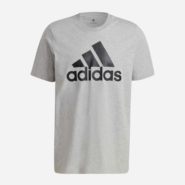 Футболка бавовняна довга чоловіча adidas M BL SJ T GK9123 S Сіра (4062064896858) - зображення 5