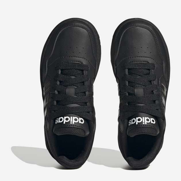 Sneakersy dziecięce dla dziewczynki adidas Hoops 3.0 K GZ9671 34 Czarne (4066748607129) - obraz 3