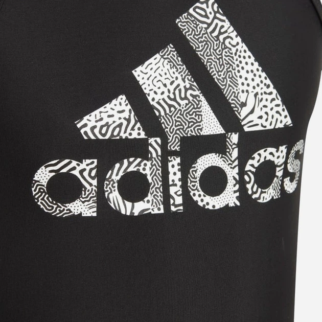 Strój kąpielowy jednoczęściowy dziecięcy dla dziewczynki adidas Big Logo Suit HS2213 128 cm Czarny (4066752817859) - obraz 7