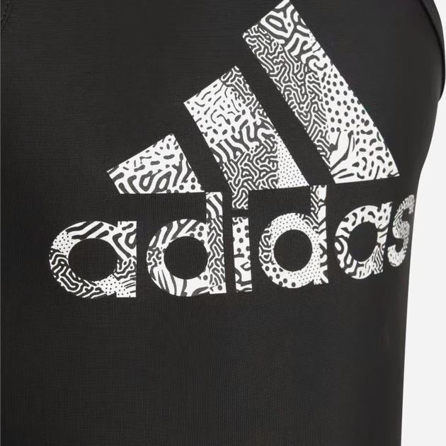 Підлітковий суцільний купальник для дівчинки adidas Big Logo Suit HS2213 164 см Чорний (4066752817842) - зображення 3