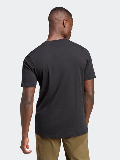 Koszulka męska bawełniana Adidas Terrex Logo Tee HZ1399 2XL Czarna (4066751285871) - obraz 2
