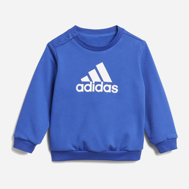Дитячий спортивний костюм (світшот + штани) для хлопчика Adidas I Bos Jog Ft IB4767 98 Синій (4066762230884) - зображення 2