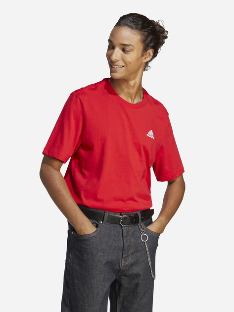 Koszulka męska bawełniana Adidas M SL SJ Tee IC9290 M Czerwona (4066745410036) - obraz 1
