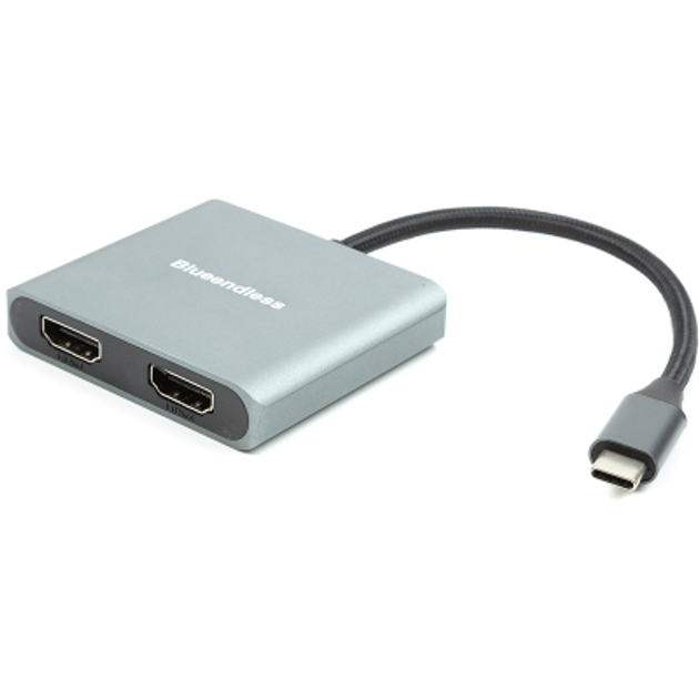 Адаптер USB Type-C to 2x HDMI, 4K, 60Hz PowerPlant (CA913831) - изображение 1