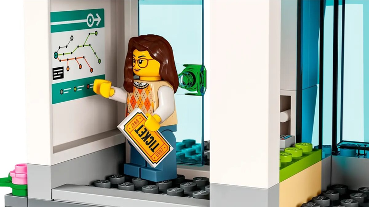 Конструктор LEGO City Залізнична станція 907 деталей (60335) - зображення 6