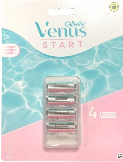 Змінні картриджі для бритви Gillette Venus Start 4 шт (7702018591114) - зображення 1