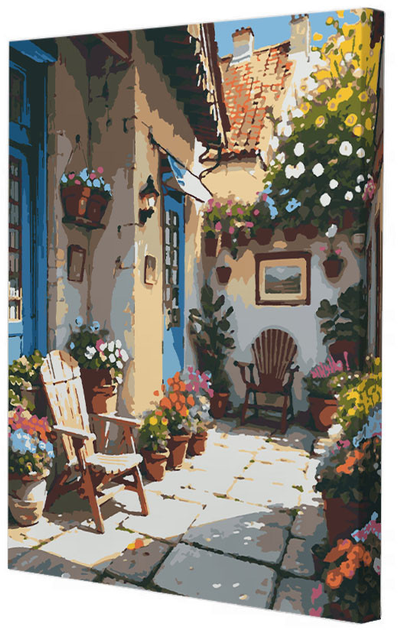Картина по номерам Riviera Blanca Яркий дворик 40x50 см (RB-0790 ...