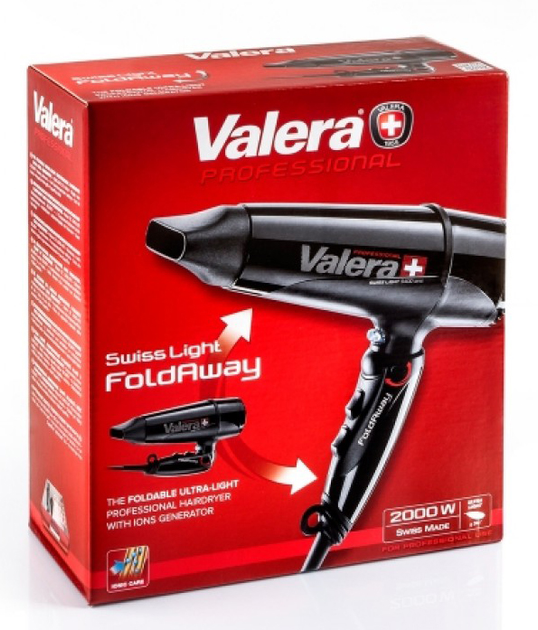 Suszarka do włosów Valera Swiss Light 5400 Fold Away (7610558560982) - obraz 5