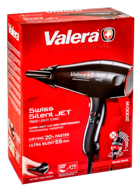 Suszarka do włosów Valera Swiss Silent Jet 7500 Light RC D (7610558005445) - obraz 8