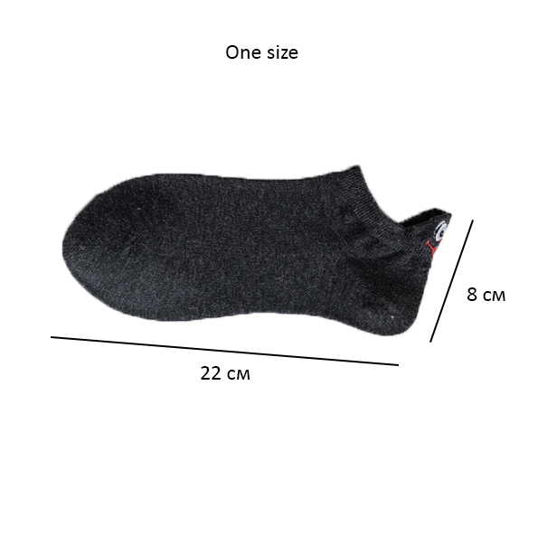 Короткие женские носки, набор носков разных цветов 10шт one size - изображение 3