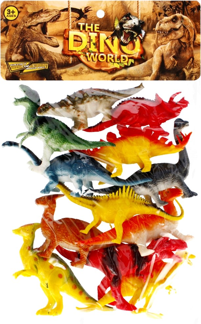 Набір фігурок Mega Creative Dinozaur Mix 12 шт (5904335849523) - зображення 1