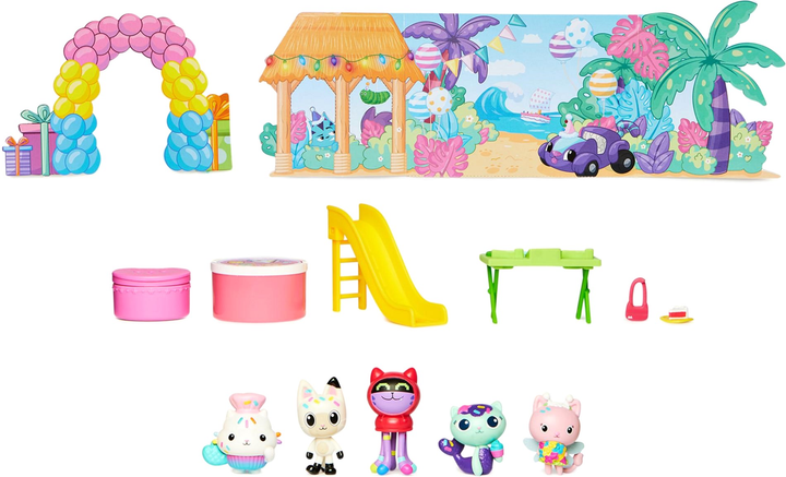 Zestaw figurek Spin Master Dreamworks Gabbys Dollhouse 6069141 Birthday Pandy Paws 5 szt (0778988509272) - obraz 2