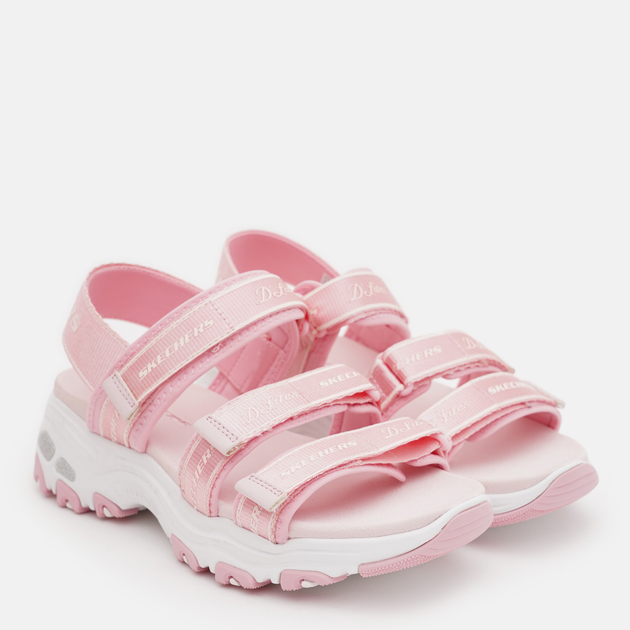 Детские спортивные сандалии для девочки Skechers 664167L PNK 27.5 Розовые (194428818757) 