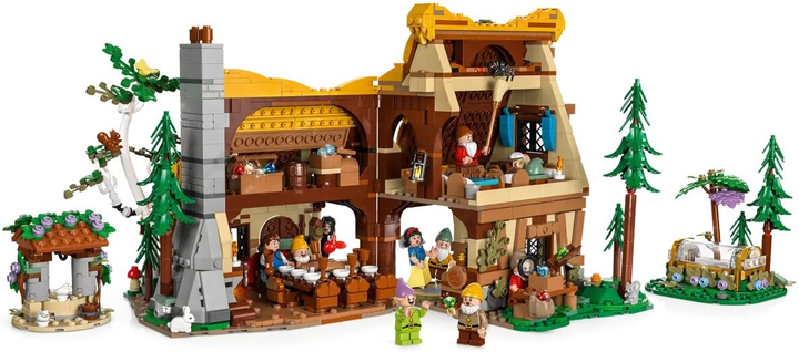 Zestaw klocków LEGO Disney Chatka Królewny Śnieżki i siedmiu krasnoludków 2228 elementów (43242) - obraz 9