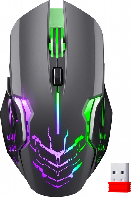 Bezprzewodowa mysz gamingowa Defender KATANA GM-511 Wireless Black (4745090822755) - obraz 1
