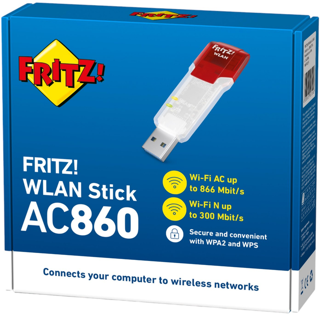 Сетевой адаптер AVM FRITZ!WLAN Stick AC 860 (20002687) фото, отзывы, характеристики в интернет