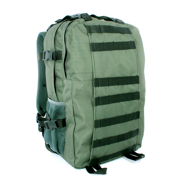 Тактичний рюкзак 600-01армійський 2відділення фронтальні кишені додаткові кріплення розмір 50*34*27зелений - изображение 2