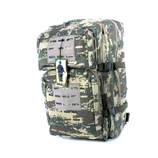Тактичний рюкзак 18051-1 армійський два відділення фронтальні кишені 35л Розмір 50*30*23,камуфляж - изображение 1