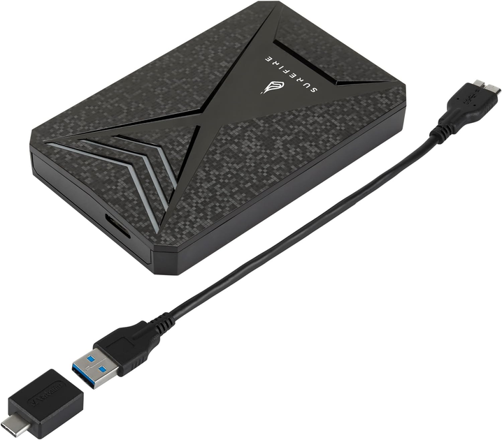 SSD dysk SureFire Gaming Bunker 512GB USB 3.2 Gen 1 Black - obraz 3